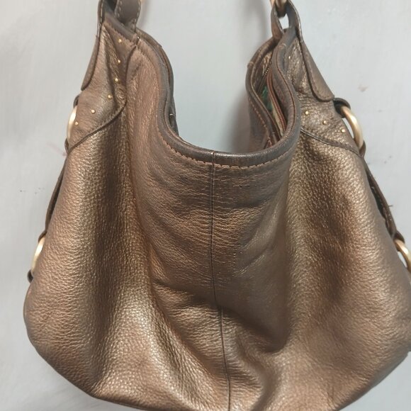Franco Sarto Bronze Leather Hobo - Picture 7 of 10